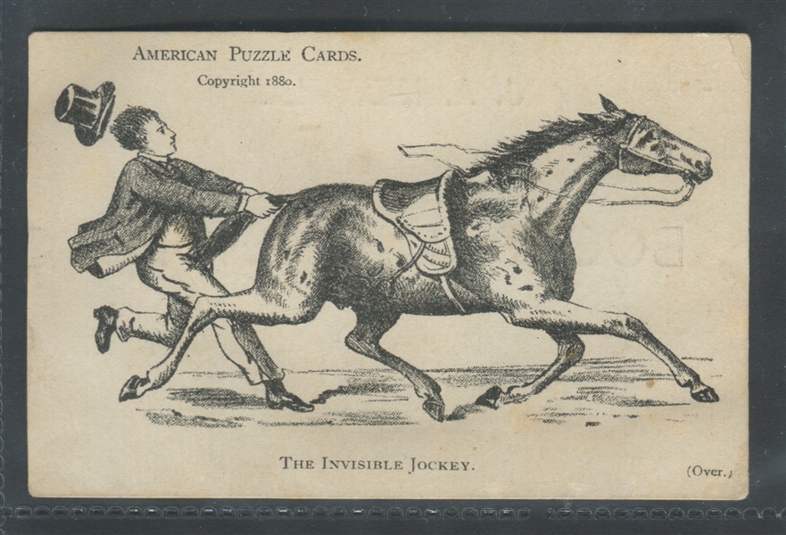 J. A. Newell – American Puzzle Card (Invisible Jockey)