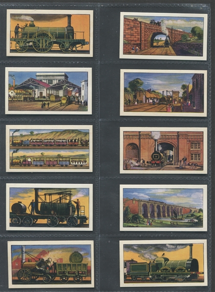 1963 Brownes Tea (UK) – History of the Railways Near Set of (20/25) cards