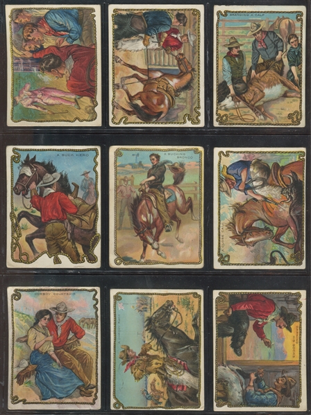 T53 Hassan Cigarettes Cowboys Complete Set of (49) Cards