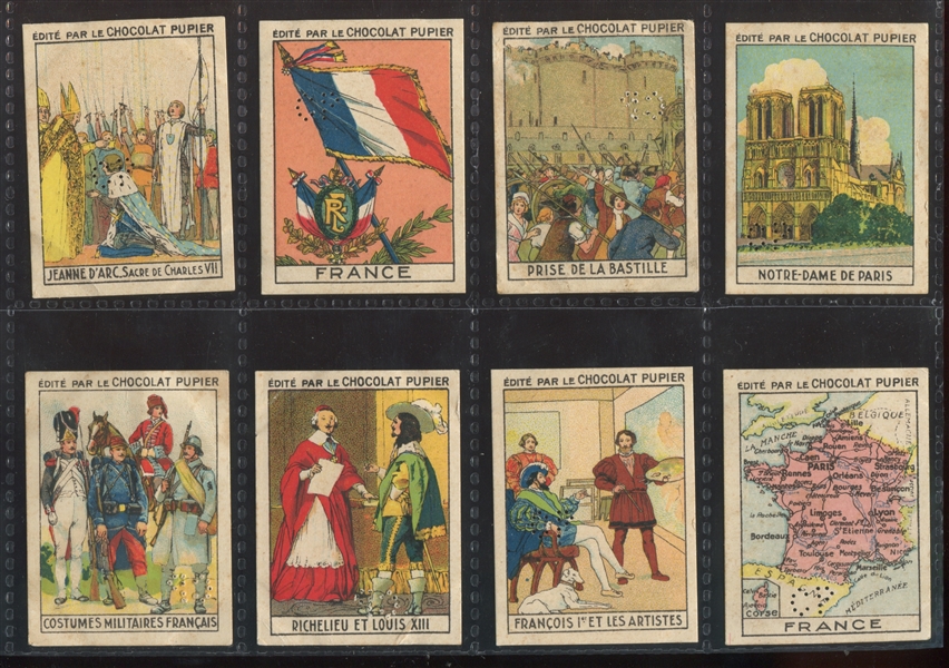 1920's Chocolate Pupier (France) Lot of (56) Colorful Cards