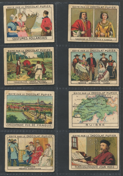 1920's Chocolate Pupier (France) Lot of (56) Colorful Cards