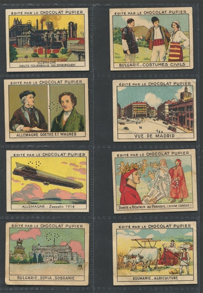 1920's Chocolate Pupier (France) Lot of (56) Colorful Cards