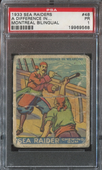 R124 Sea Raiders High Series #48 A Difference in... PSA1 PR