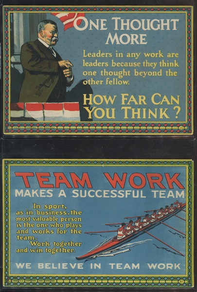 Fantastic 1930's/1940's C J Howard Business Slogan Trade Card Lot of (10)