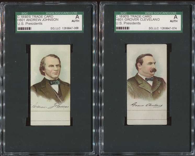 H600 Presidents Lot of (2) SGC-Graded Cards