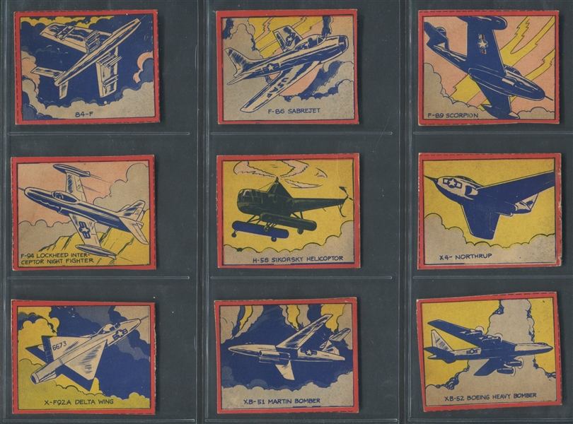 W670-2 Flip Cards Rocket Ships and Airplanes Complete Set of (21) Cards