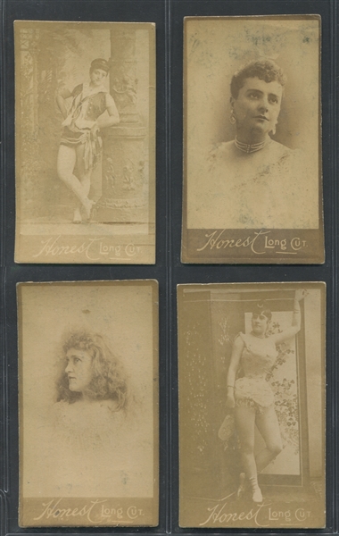 N150A Duke Honest Long Cut Actresses Lot of (4) Cards