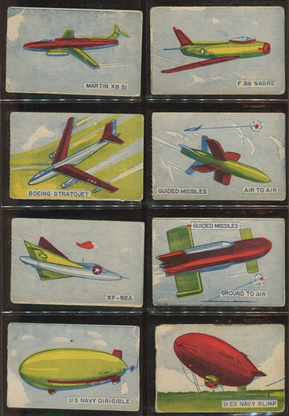 W673 A.J. Wildman Navy Ships & Airplanes Near Set (32/36) Cards