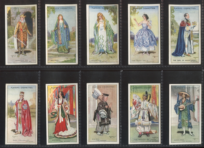 1927 John Player Gilbert & Sullivan 2nd Series Complete Set of (50) Cards