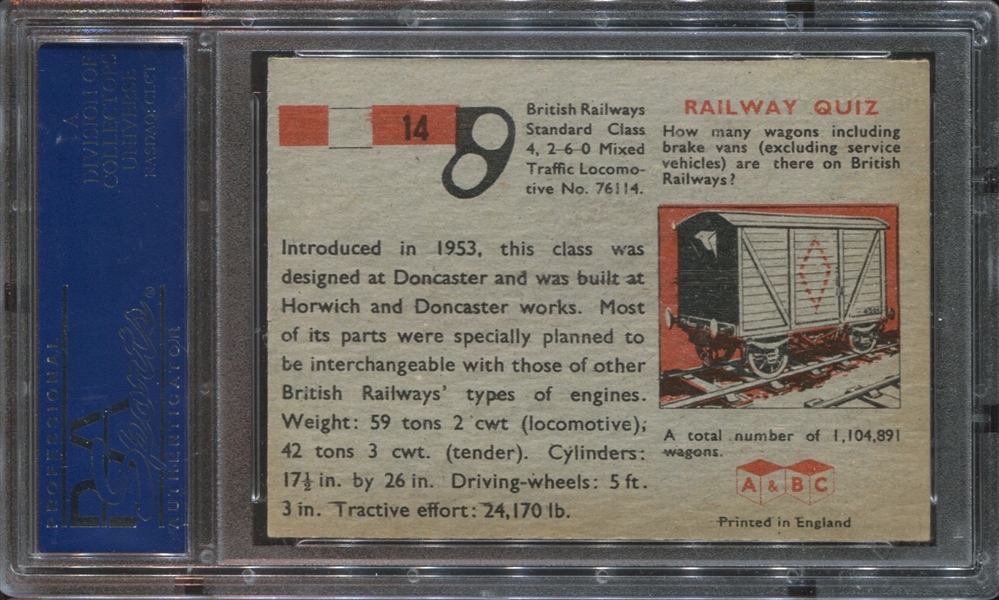 1958 A&BC Railway Quiz #14 2-6-0 Mixed Traffic Locomotive PSA6 EX-MT