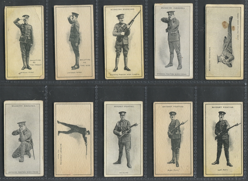 C18 Imperial Tobacco (CA) Infantry Training Lot of (14) Cards