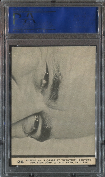 1969 Topps TEST Room 222 Black and White #26 Seymour Kaufman PSA6 EX-MT