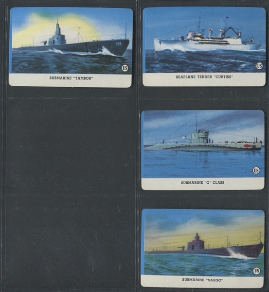 R112-6 Card-O U.S. Navy Series A (Without Card-O Tagline) Complete Set of (22) Cards