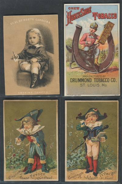 Mixed Lot of (7) Tobacco Company Trade Cards