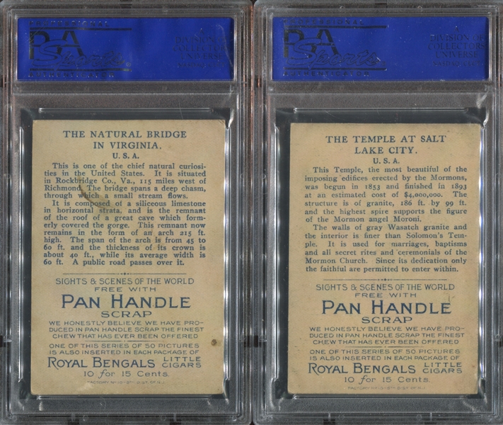 T99 Pan Handle Scrap Sights & Scenes Lot of (4) PSA5 EX Graded Cards