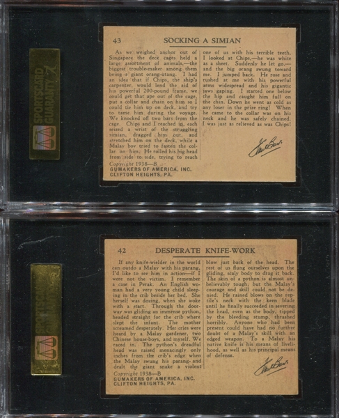 R55 Gumakers of America Frank Buck Lot of (5) SGC70 EX+ Graded Cards