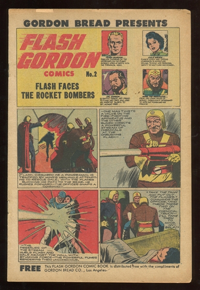 D-UNC Fantastic Gordon Bread Flash Gordon Comic Book Lot of (2)