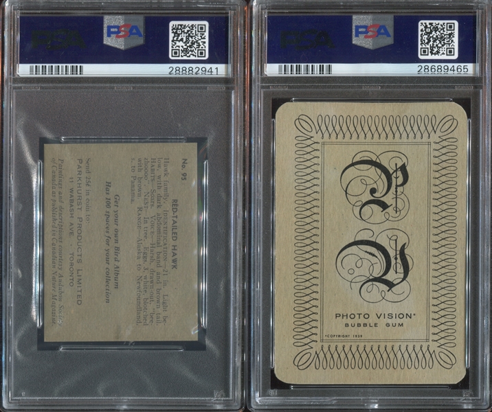 Lot of (2) High-Grade PSA-Graded Canadian Type Cards