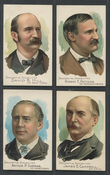 N124 Duke Honest Long Cut Presidential Possibilities Lot of (4) Cards 