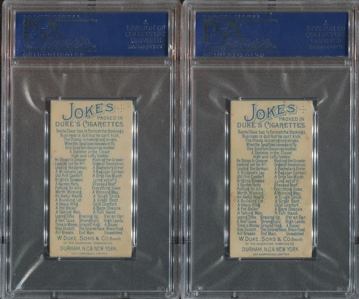 N81 Duke Jokes Lot of (2) PSA6 EX-MT Examples