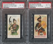 N3 Allen & Ginter Arms of All Nations Lot of (2) PSA6 EX-MT Cards