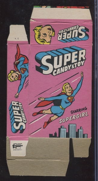 1970's Phoenix Candy Super Girl Candy Box 
