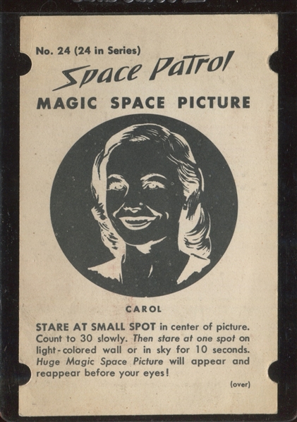 F280-2 Ralston Space Patrol #24 Carol Type Cards
