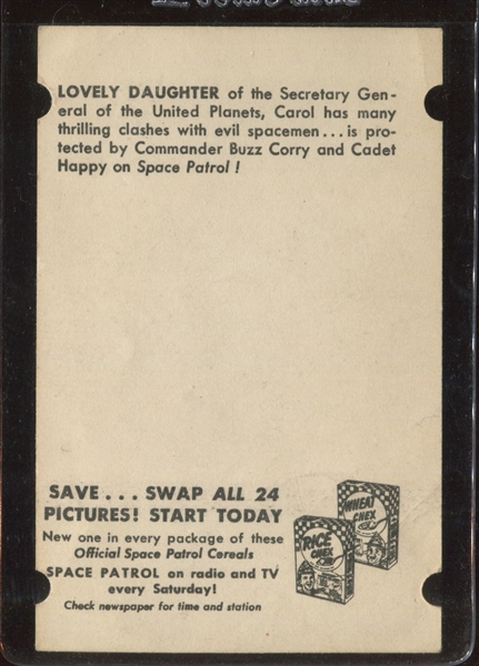 F280-2 Ralston Space Patrol #24 Carol Type Cards