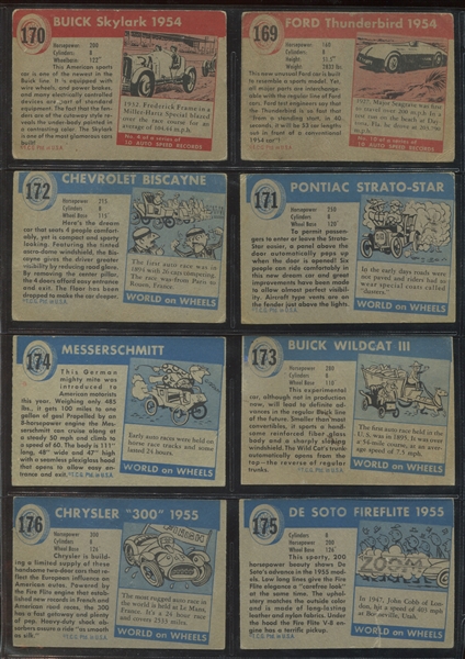 1954 Topps World on Wheels Complete Set (180) plus Variation Card