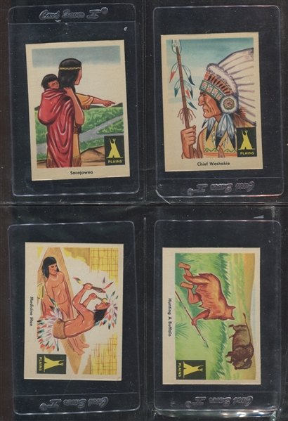 1959 Fleer Indians Complete Set of (80) Cards with Variations