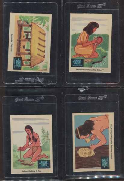 1959 Fleer Indians Complete Set of (80) Cards with Variations