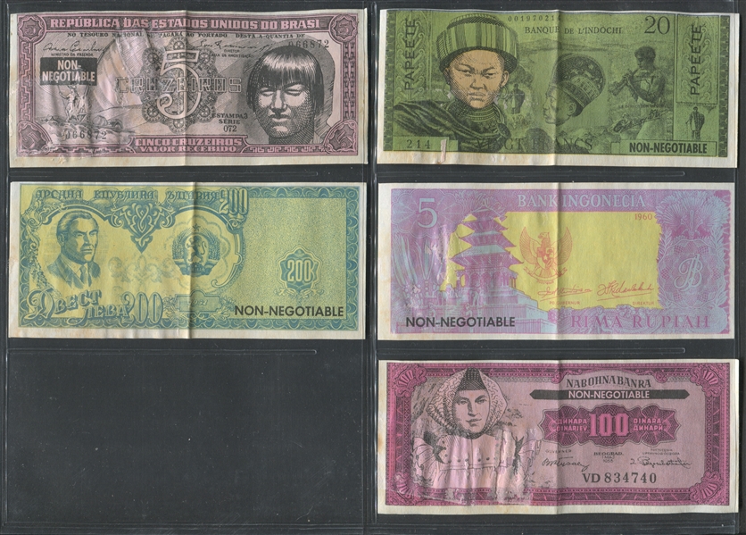 1970 O-Pee-Chee Flags of the World Complete Set of (77) Cards and (17) Pieces Play Money