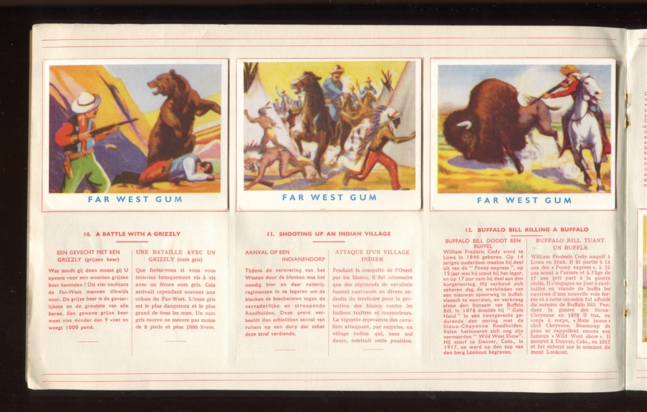 1930's Belga (Beligum) Far West Album Complete Set of (48) Cards in Album