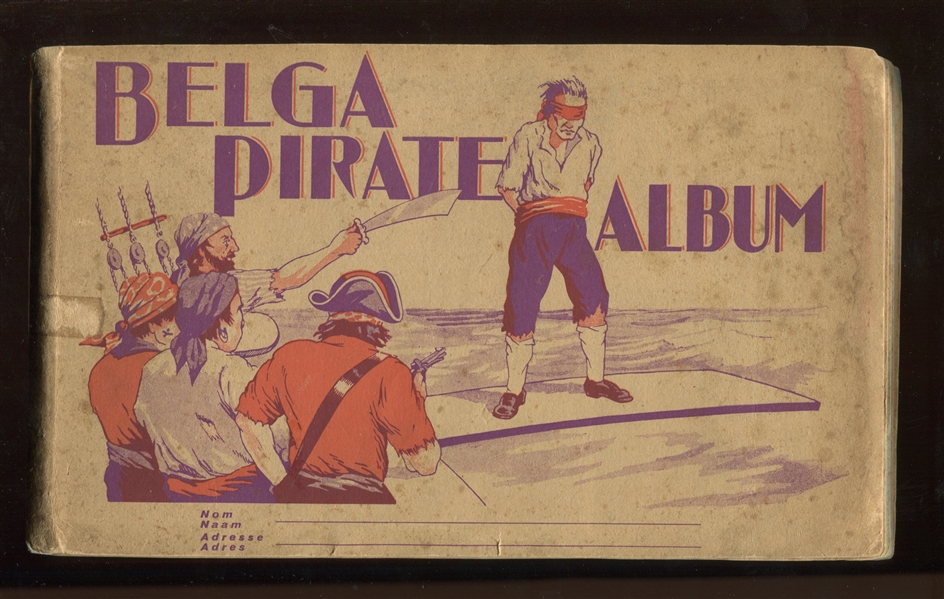 1930's Belga (Belgium) Pirate Album with (72) Card Complete Set