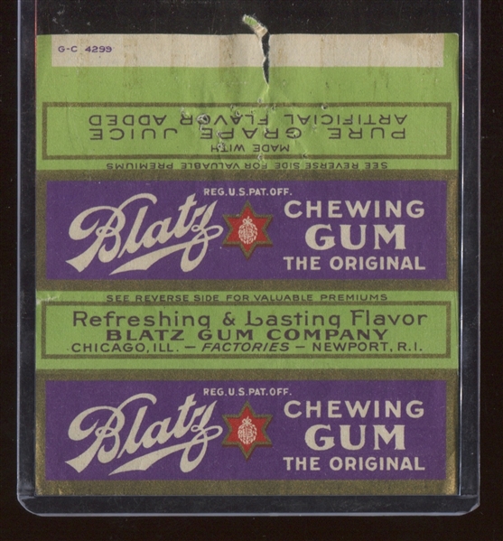 R197 Blatz Gum Screen Stars Near Set (17/20) Cards With Blatz Gum Wrapper