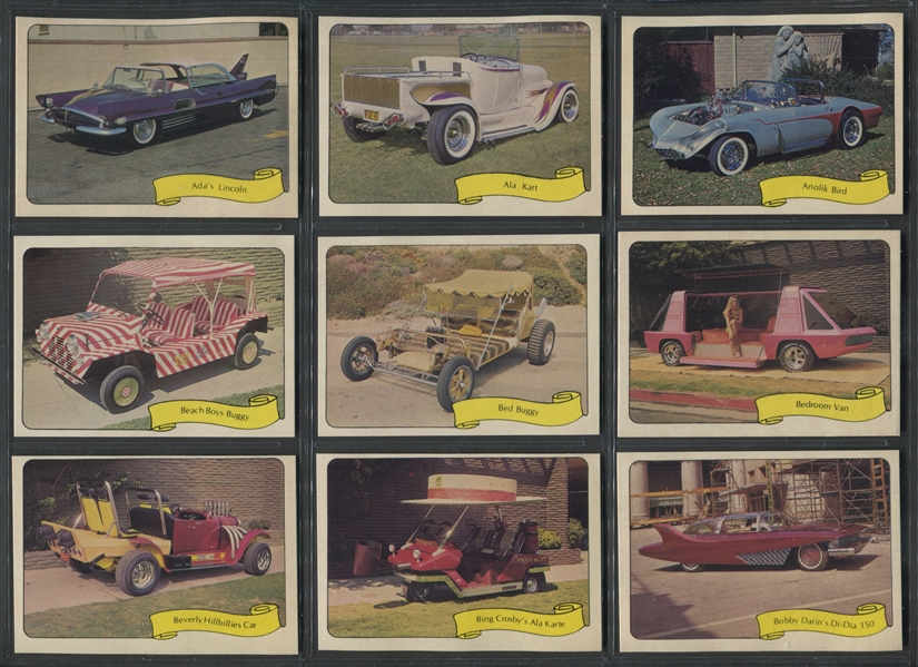 1975 Fleer Kustom Kars - Series 2 Complete Set of (39) Different Stickers