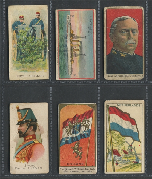 Mixed Lot of (12) E Series Caramel Cards 