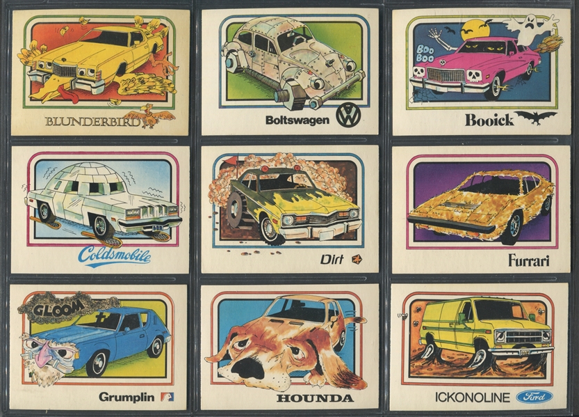 1976 Wonder Bread Crazy Cars Complete Set of (20) Cards