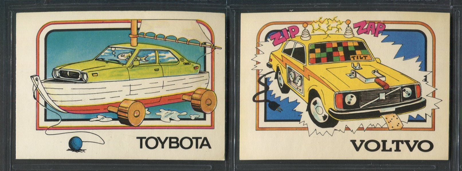 1976 Wonder Bread Crazy Cars Complete Set of (20) Cards