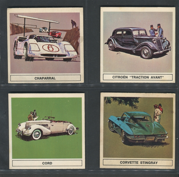 1967 B/A Gallery of Great Cars English Backs Complete Set (24)