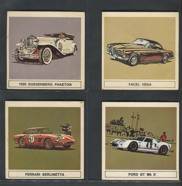 1967 B/A Gallery of Great Cars English Backs Complete Set (24)