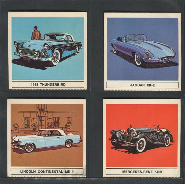 1967 B/A Gallery of Great Cars English Backs Complete Set (24)