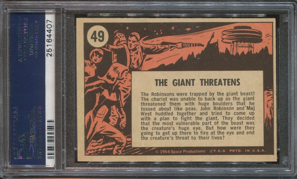 1966 Topps Lost in Space Lot of (9) PSA9 Mint(OC) Cards