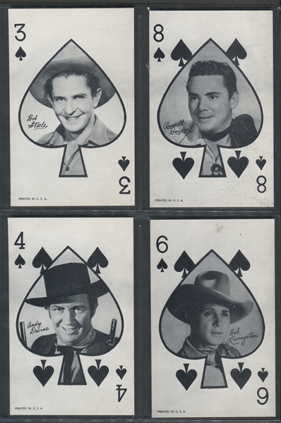 1970's Exhibit Western Aces Lot of (18) Cards