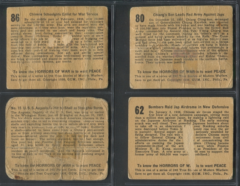 R69 Gum Inc Horrors of War Lot of (10) Cards