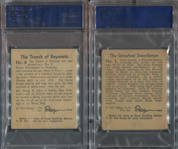 R21 Wolverine Gum Ripley's Believe it or Not Lot of (4) PSA-Graded Cards