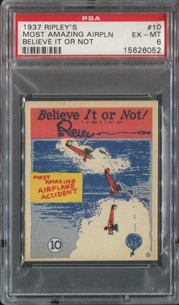 R21 Wolverine Gum Ripley's Believe it or Not #10 Most Amazing Airplane PSA6 EX-MT