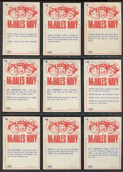 1965 Fleer McHale's Navy Complete Set of (66) Cards