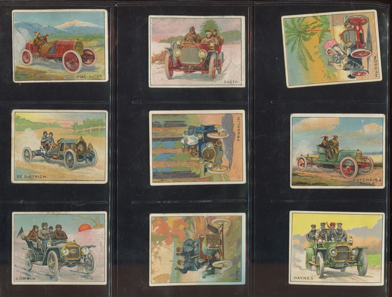 T37 Turkey Red Automobile Series Complete Set of (50) Cards