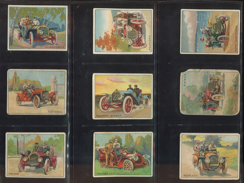 T37 Turkey Red Automobile Series Complete Set of (50) Cards